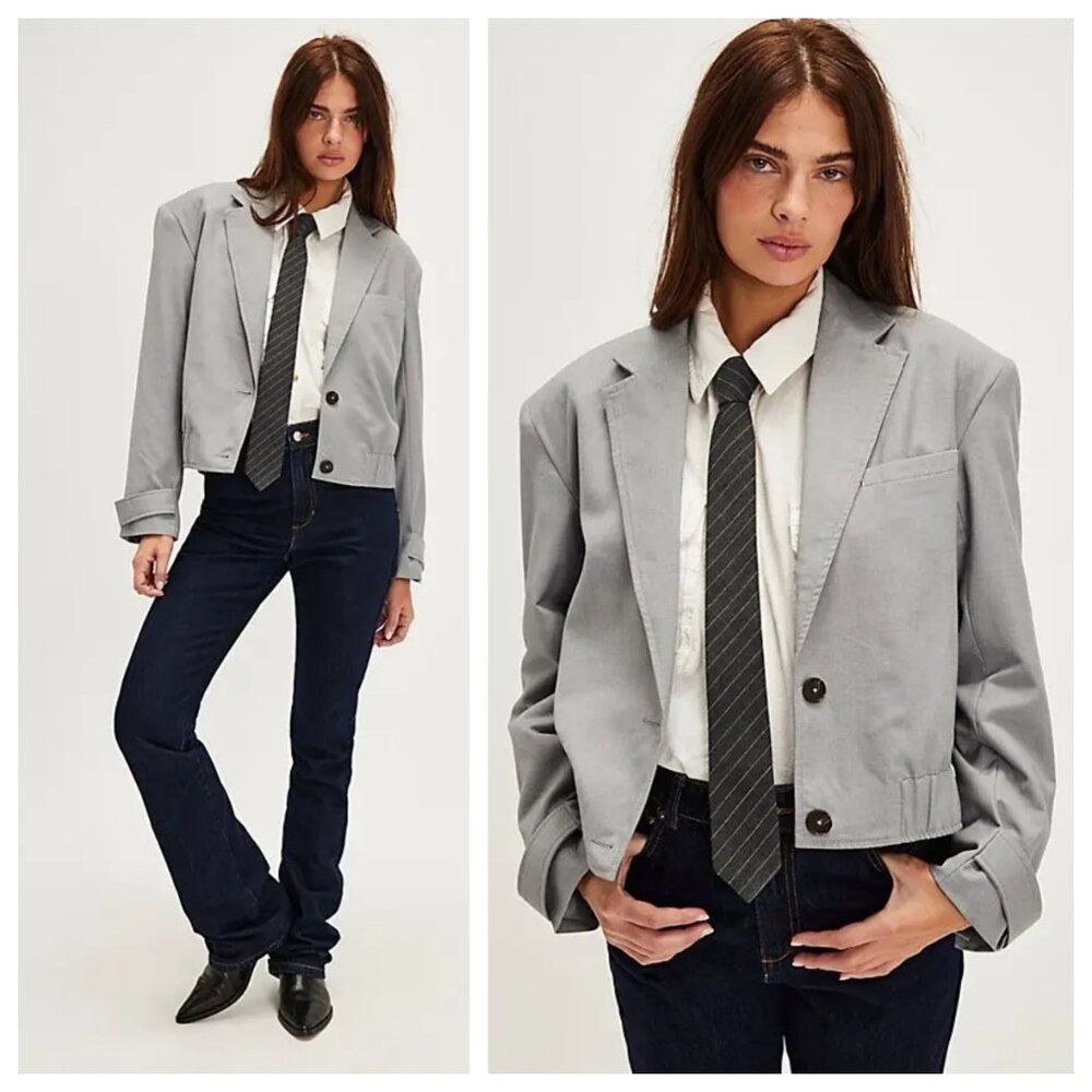 Free People Agnes Solid Bomber Jacket - image 1